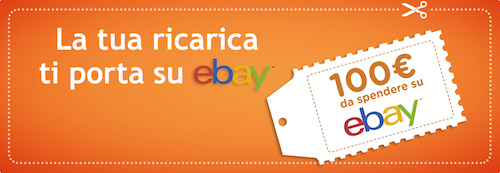 Buono sconto eBay da 100 euro in palio per chi ricarica online con Wind Buono sconto eBay da 100 euro in palio per chi ricarica online con Wind