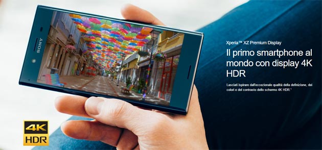 Sony, presentato al MWC 2017 Xperia XZ Premium. Sony, presentato al MWC 2017 Xperia XZ Premium.