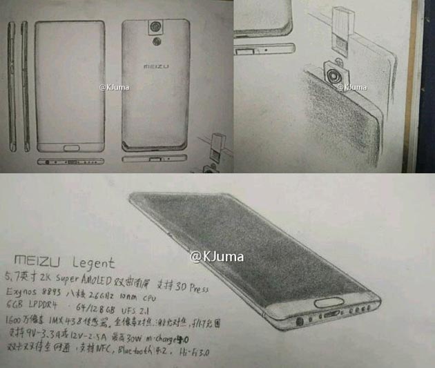 Meizu Legent, online il concept di un telefono con fotocamera rotante Meizu Legent, online il concept di un telefono con fotocamera rotante