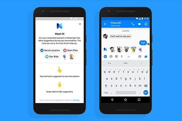 Facebook M, assistente virtuale di Facebook Facebook M, assistente virtuale di Facebook