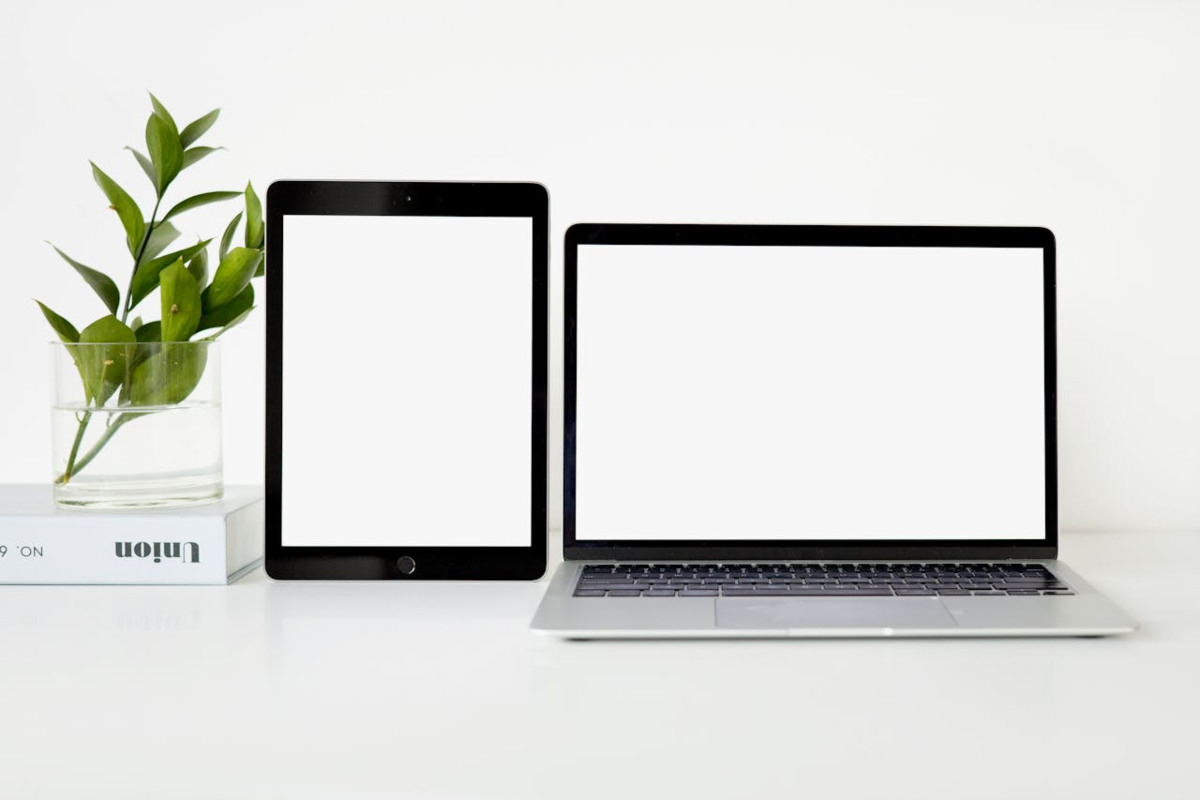 Laptop e tablet accesi
