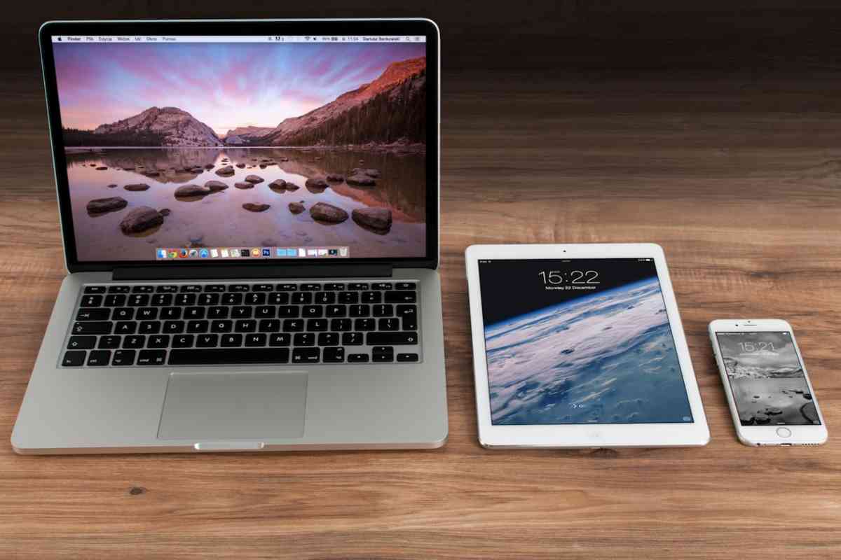 Macbook, iPad e iPhone
