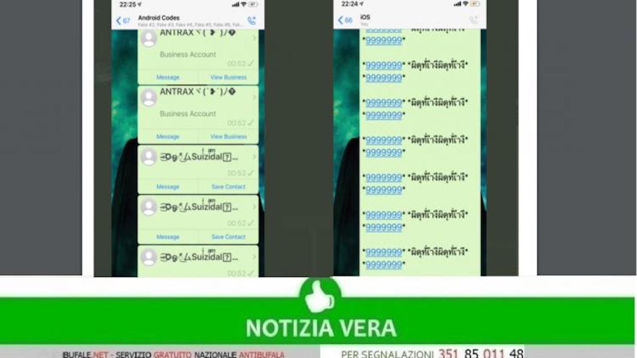 whatsapp blocco