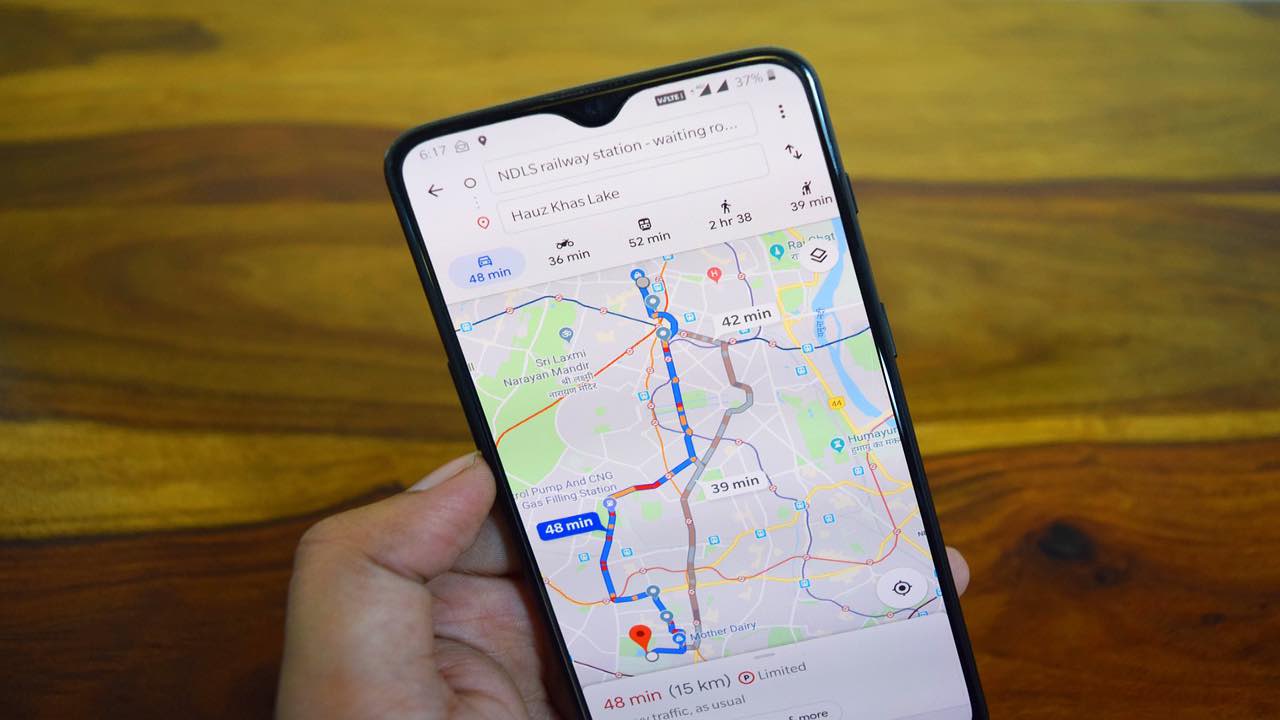 google maps driving mode