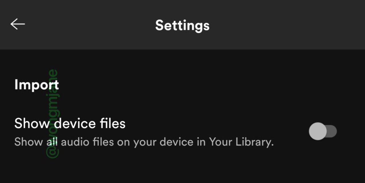 spotify file locali