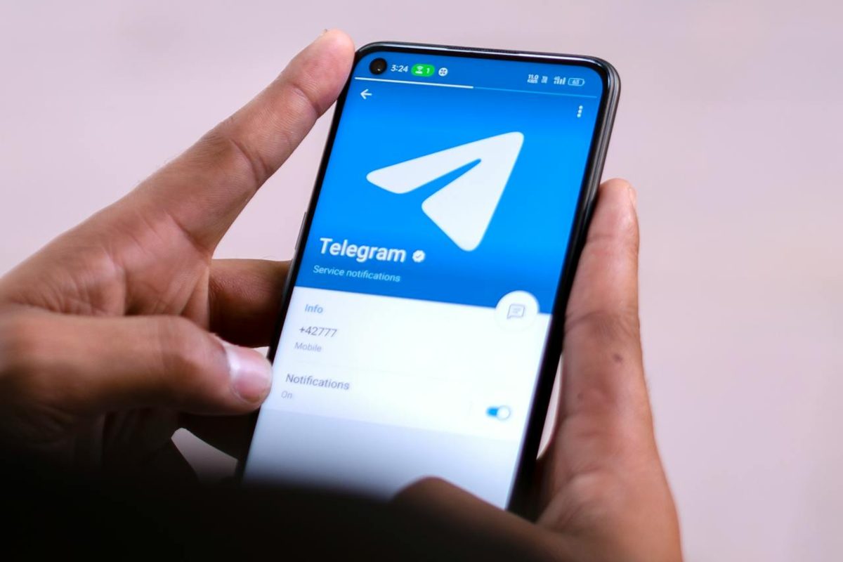 Telegram su smartphone