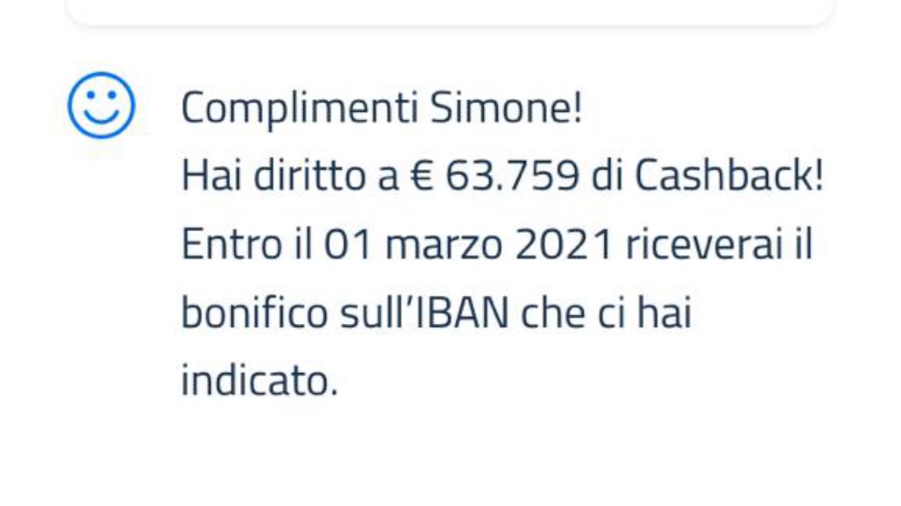 cashback di stato