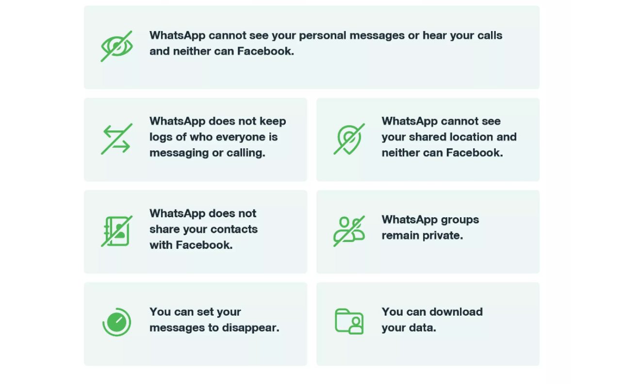 whatsapp privacy policy