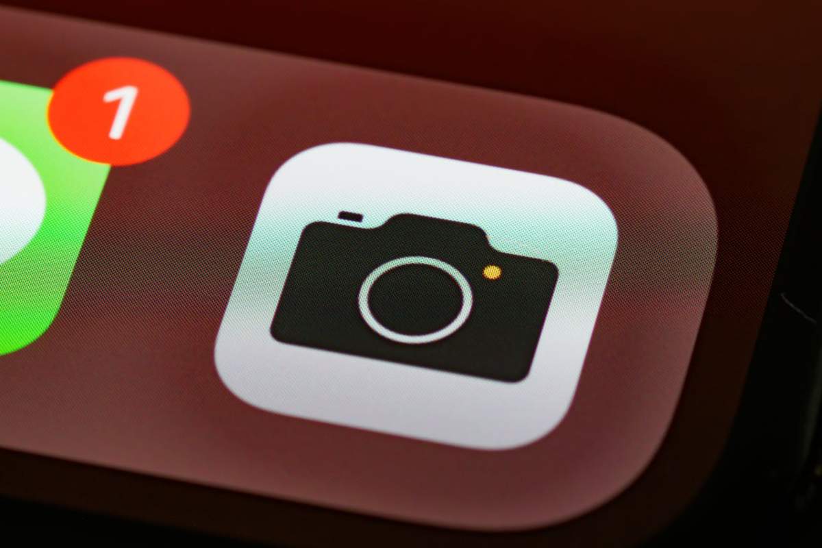 Simbolo di foto su cellulare