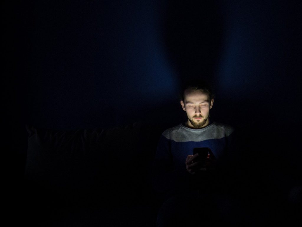 Smartphone di notte