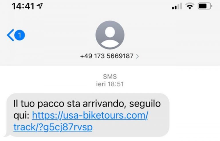 Abbiamo Il Tuo Pacco In Attesa Sms