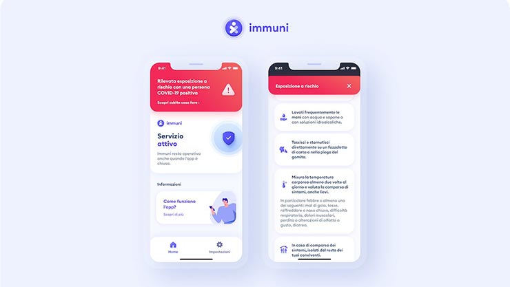 app Immuni aggiornamento