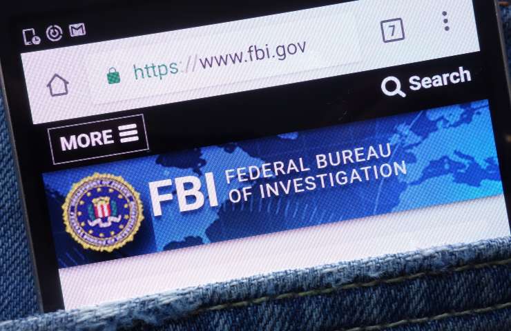 FBI password, Il sito del Federal Bureau of Investigation