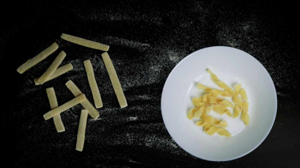 Pasta che cambia forma