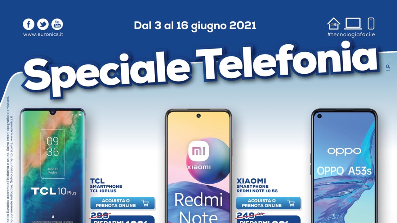 volantino Euronics offerte smartphone