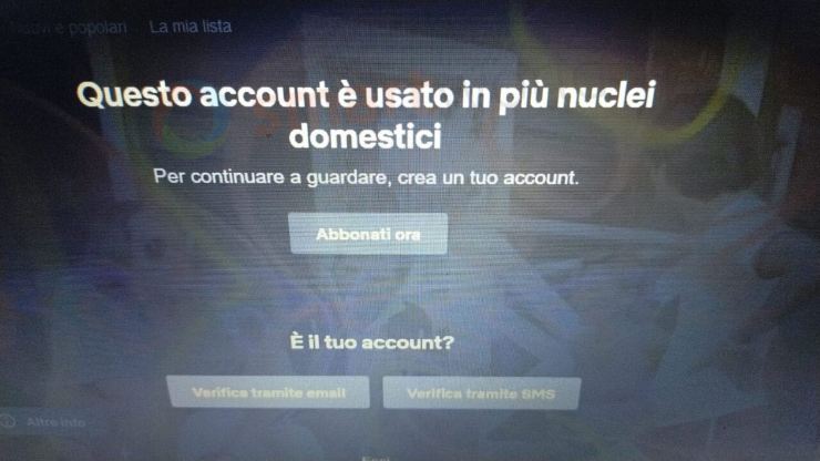 Netflix condivisione account