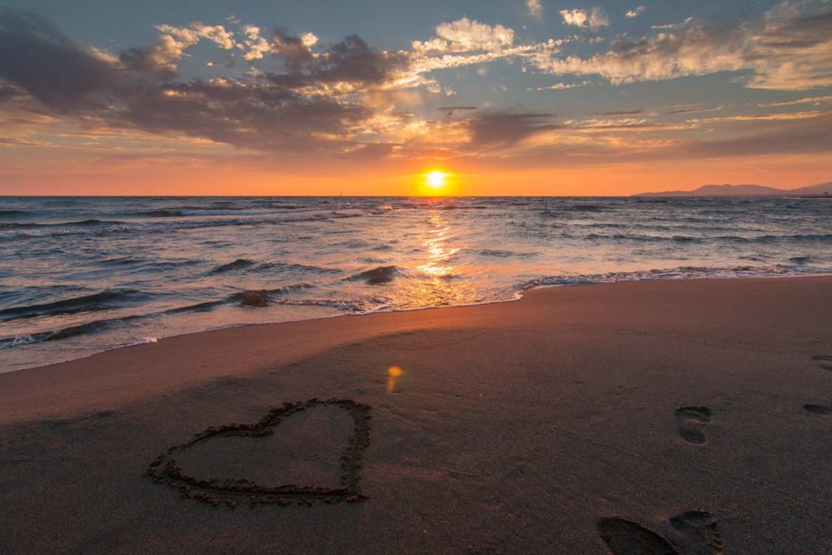 Tramonto in spiaggia
