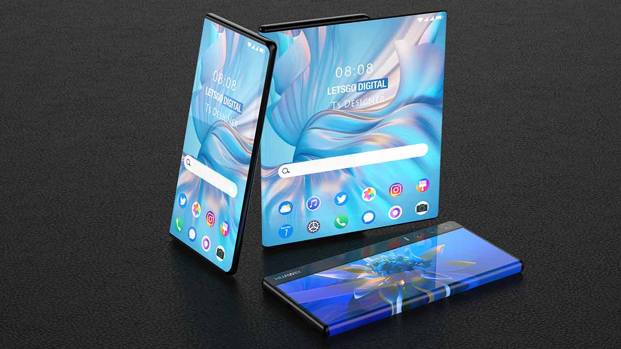 smartphone Huawei arrotolabile