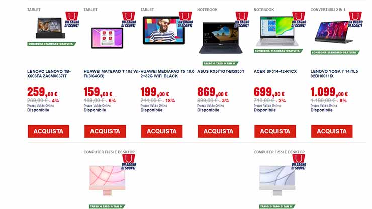 Offerte Online Trony agosto 2021