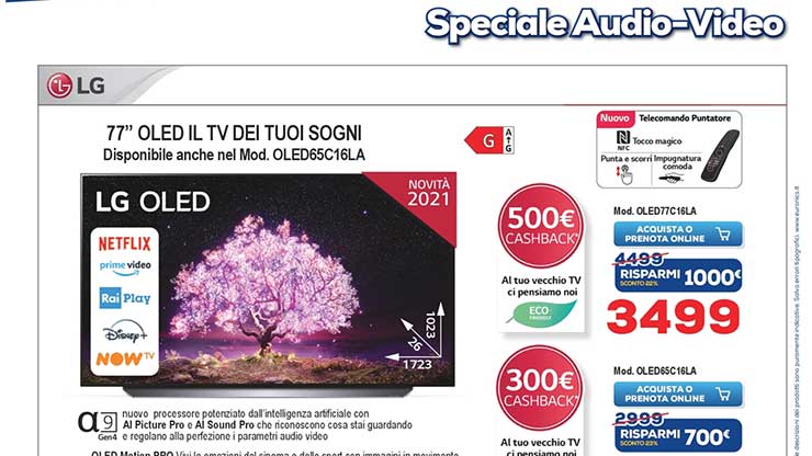 Volantino Euronics offerte acquisto smart TV