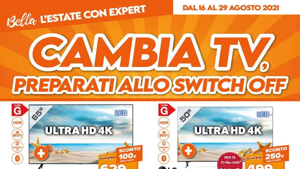 Volantino Expert offerte smart TV