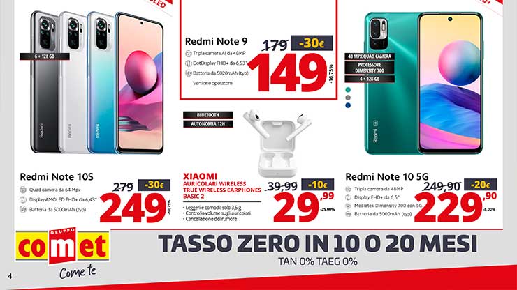 offerte Volantino Comet agosto 2021