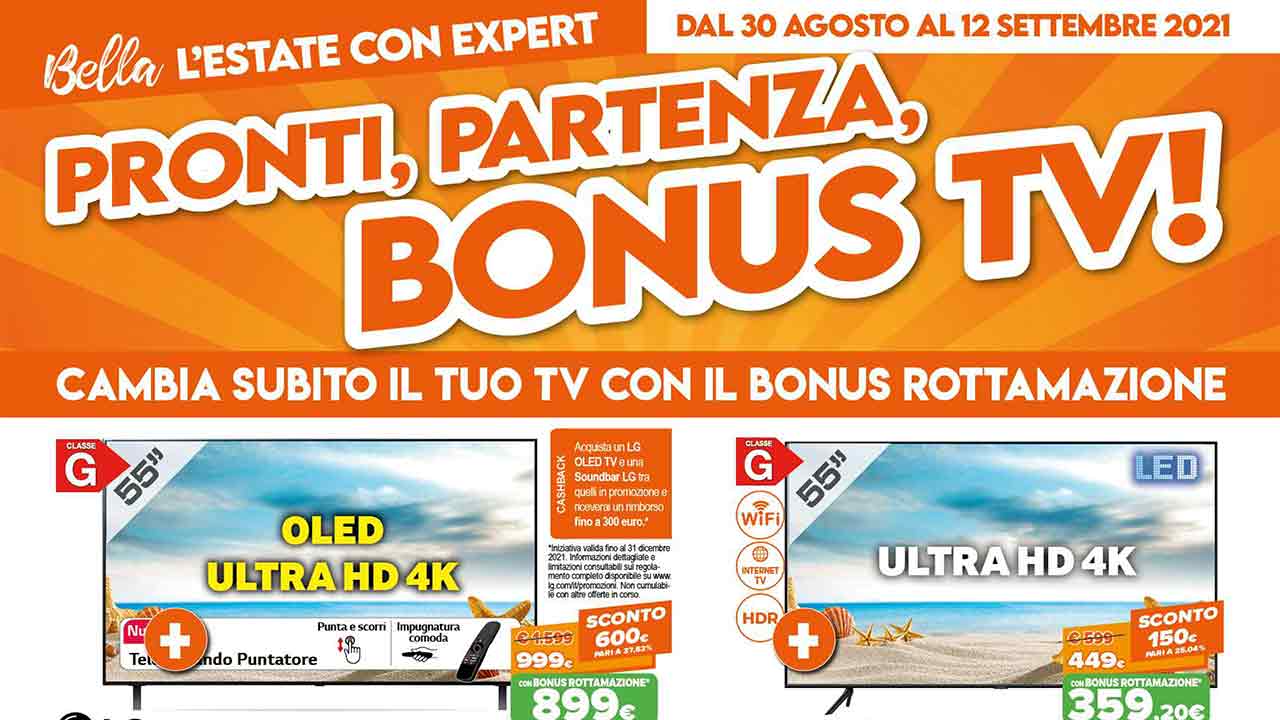 Volantino Expert offerte acquisto smart TV