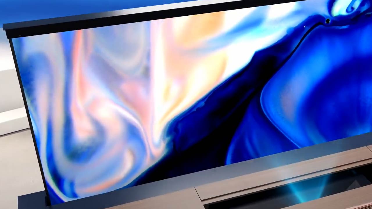 Hisense Laser TV schermo arrotolabile