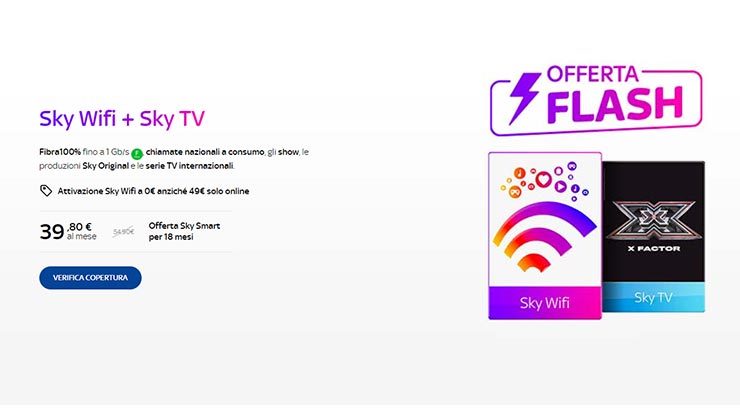 Offerta SKY WiFi+SKY TV