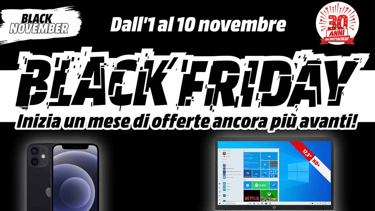 volantino MediaWorld novembre 2021 Black Friday