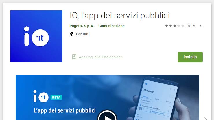 Novità app IO 