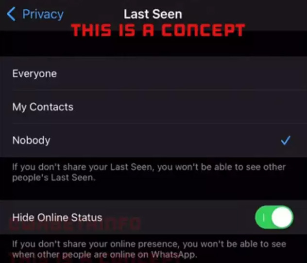 Nascondere lo stato online WhatsApp