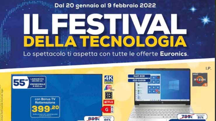 Volantino Euronics gennaio 2022