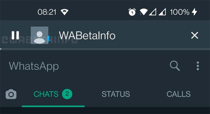 WhatsApp Android novità note vocali