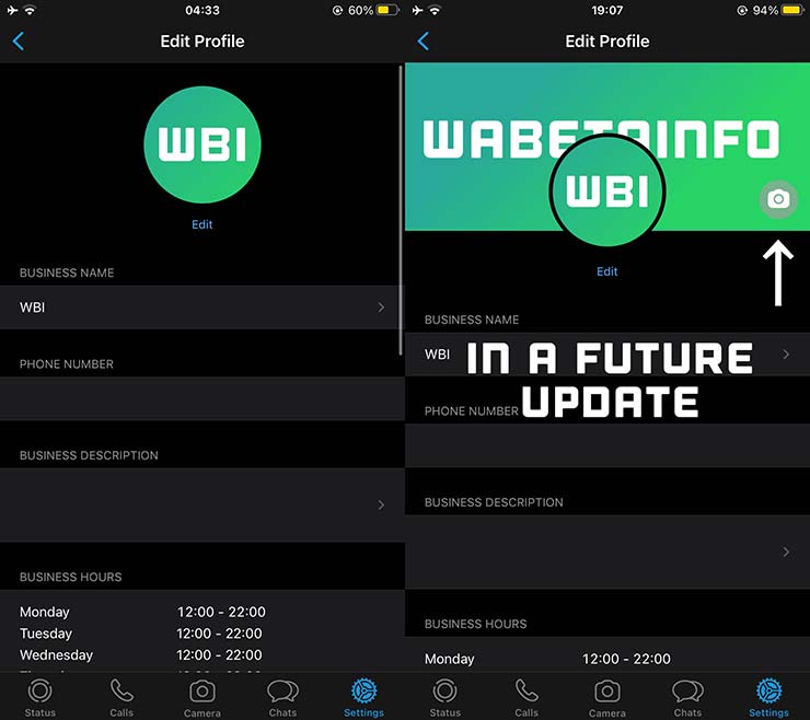 WhatsApp Business novità immagine profilo