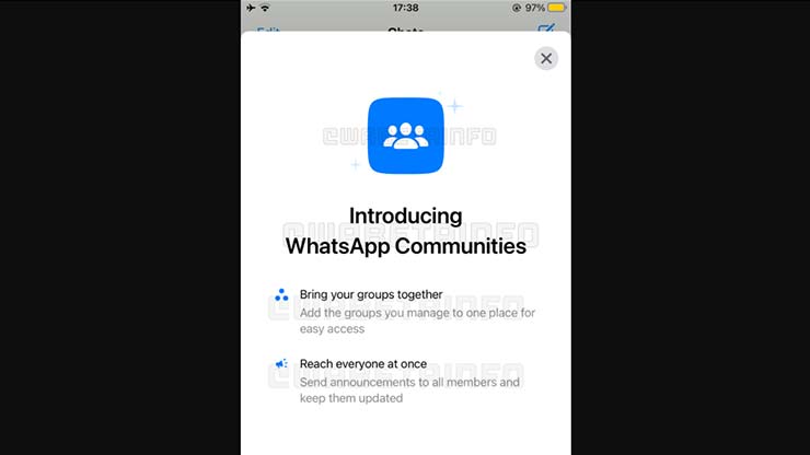WhatsApp novità gestione gruppi Community