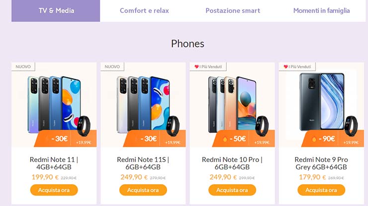 Redmi Note 11S offerta