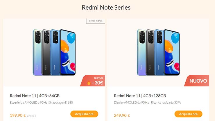 Offerte Xiaomi NO IVA