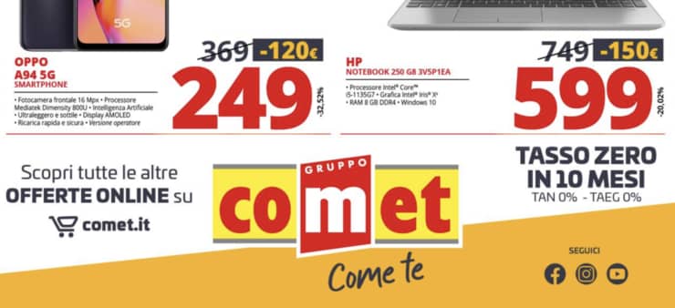 Nuovo volantino comet offerte