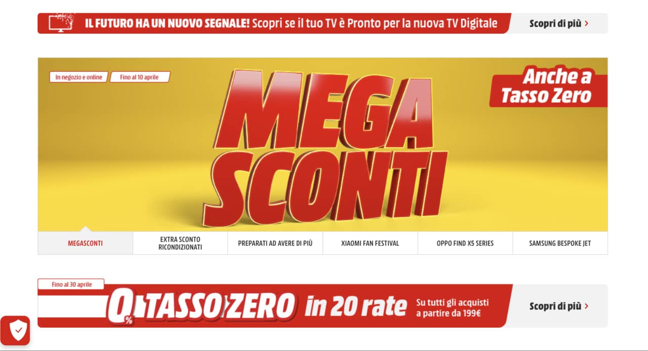 MediaWorld Mega Sconti