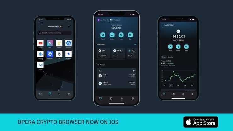 Opera Crypto Browser iOS