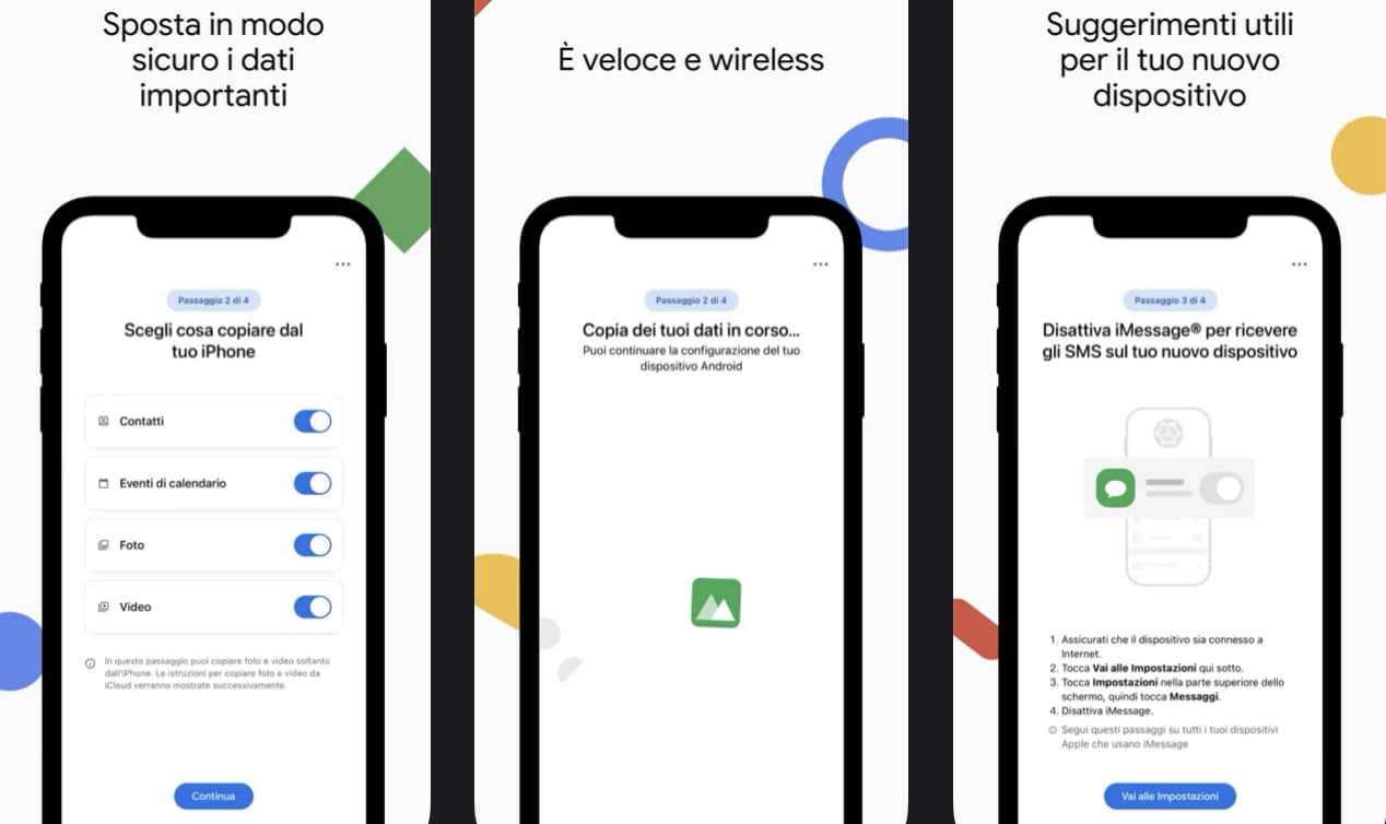 Passare da iPhone a Android app