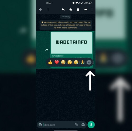 WhatsApp Beta Android reazioni ai messaggi