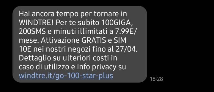 Offerta WindTre vecchi clienti