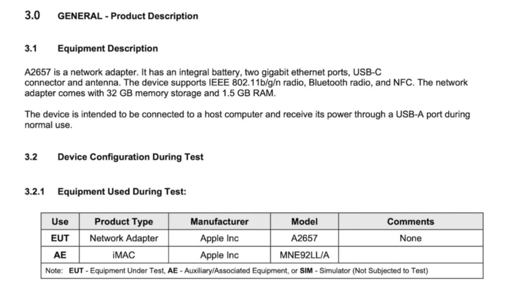 Misterioso dispositivo Apple FCC