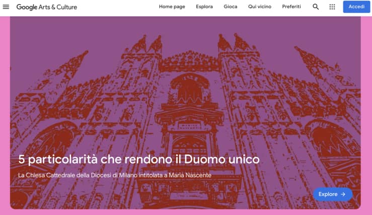 Duomo di Milano digitale Google