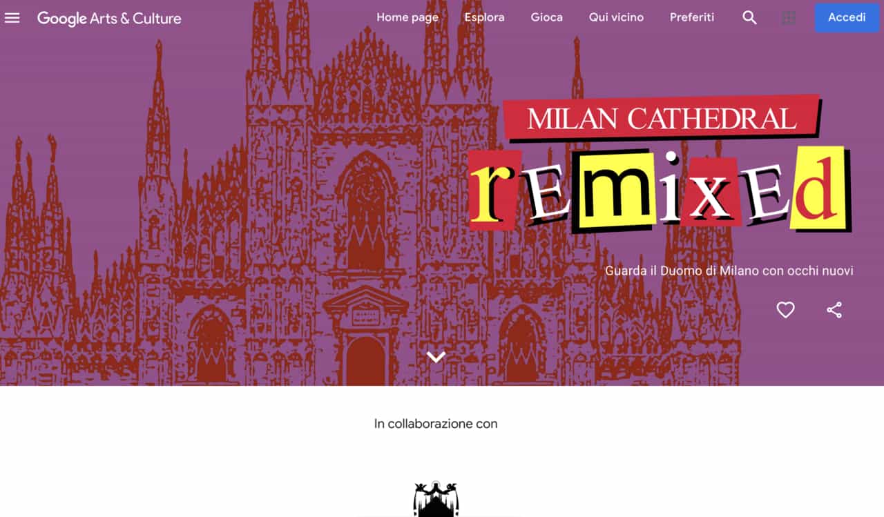 Duomo di Milano digitale Google