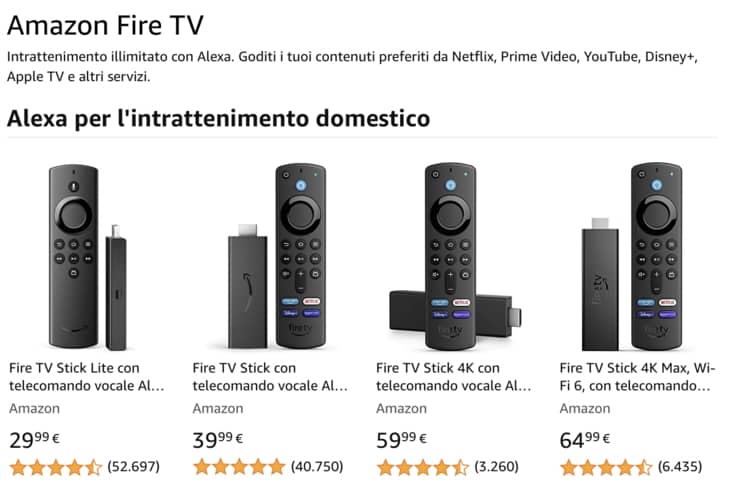 Amazon Fire TV rendere smart televisore