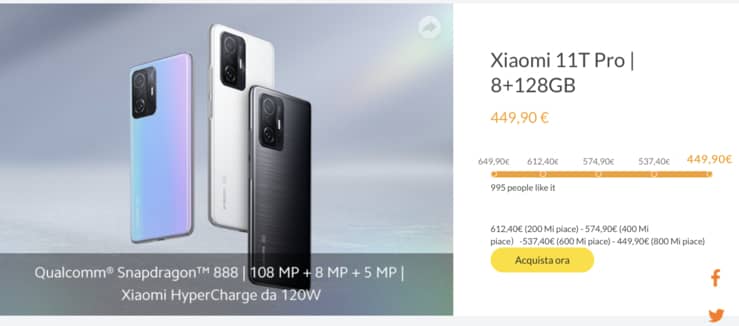 Offerta Xiaomi 11T Pro