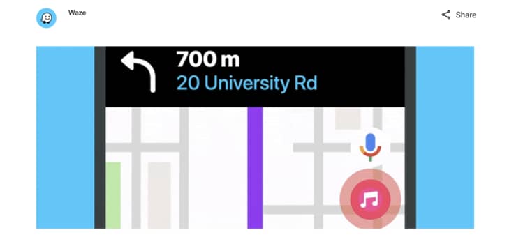 Apple Music su Waze